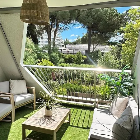 Le Boheme - Balcon Vue Jardin - Clim - Place De Parking - Wifi - 5min *
