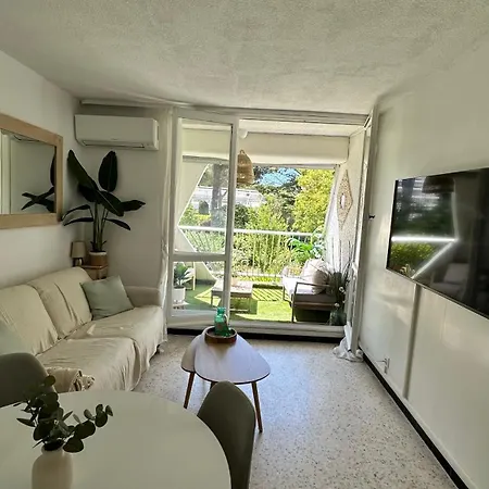 Le Boheme - Balcon Vue Jardin - Clim - Place De Parking - Wifi - 5min
