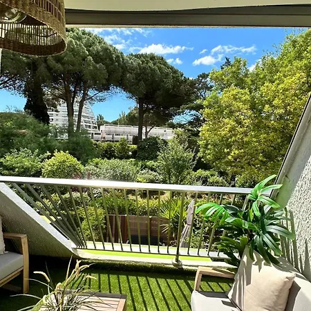 Le Boheme - Balcon Vue Jardin - Clim - Place De Parking - Wifi - 5min * La Grande-Motte