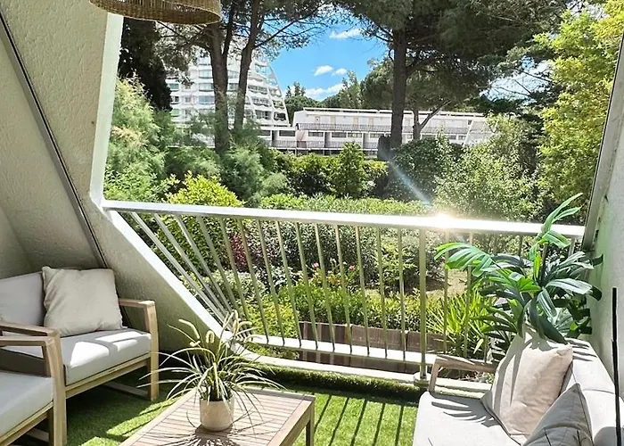 Le Boheme - Balcon Vue Jardin - Clim - Place De Parking - Wifi - 5min *